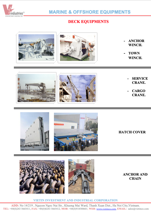 DECK EQUIPMENTS